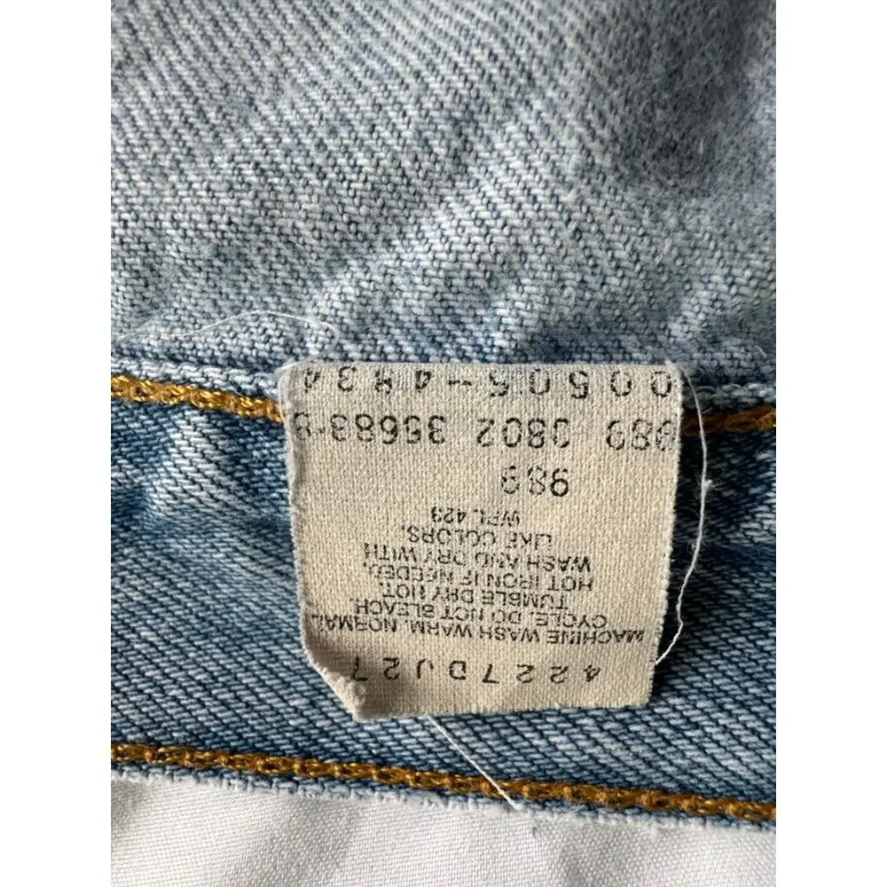 Vintage Levis 505 Orange Tab Jeans Mens 36x30 Made in Mexico Straight Leg 90s
